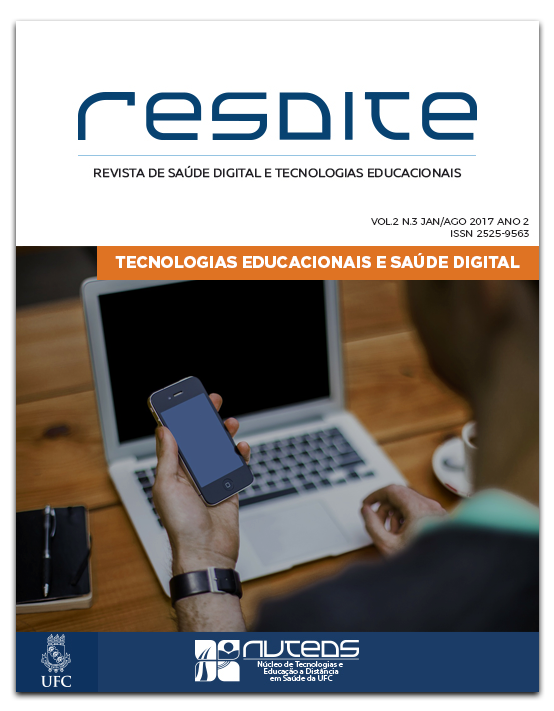 					Ansehen Bd. 2 Nr. 1 (2017): Revista de Saúde Digital e Tecnologias Educacionais
				