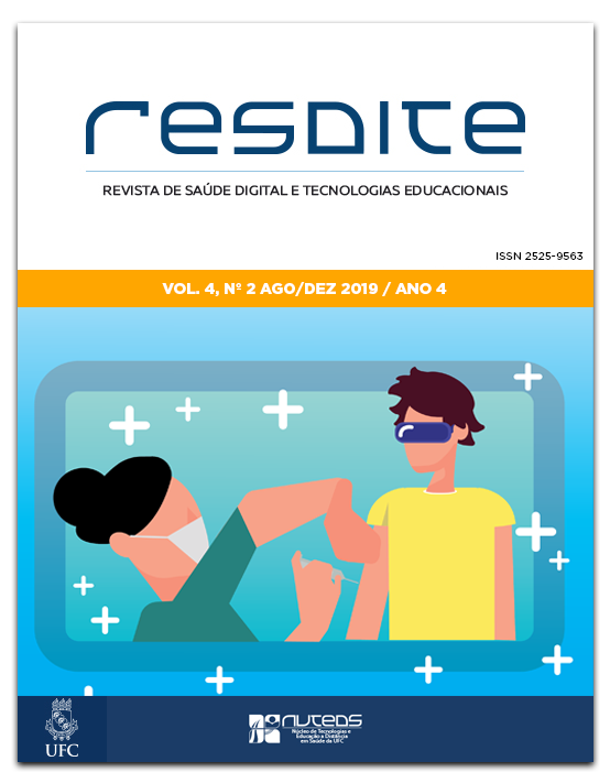 					Visualizza V. 4 N. 2 (2019): Revista de Saúde Digital e Tecnologias Educacionais
				