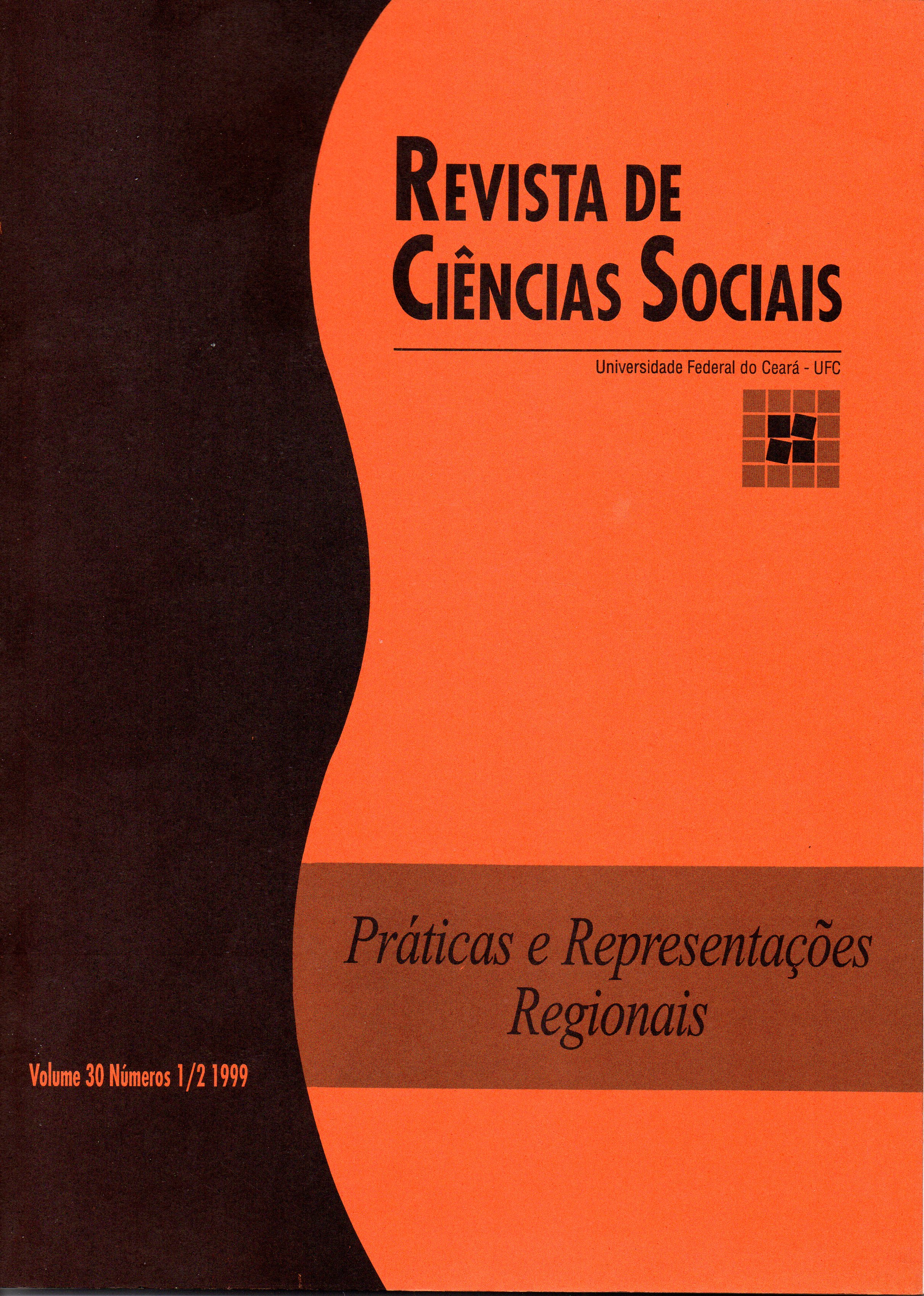 					View Vol. 30 No. 1/2 (1999): Práticas e Representações Regionais
				