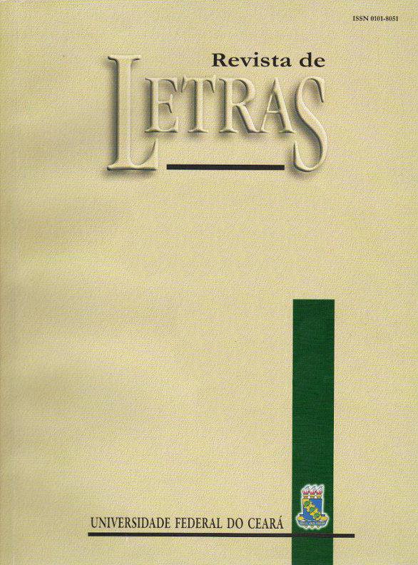 					View Vol. 1 No. 23 (2001): REVISTA DE LETRAS V. 1, N. 23 (2001)
				