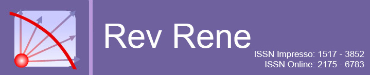 Logotipo de la Revista sobre fondo en color morado.