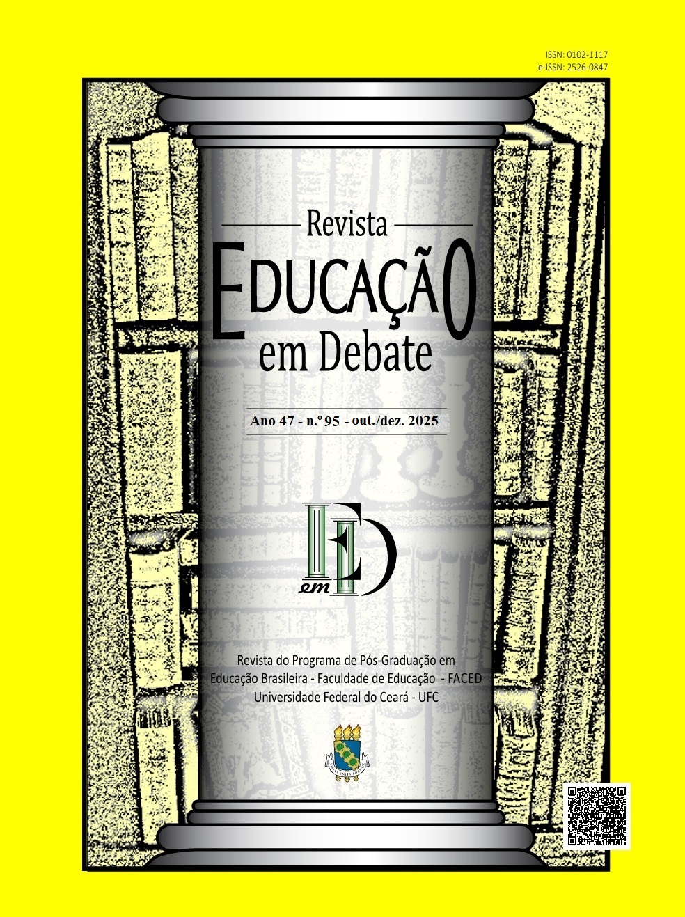 					Visualizar v. 47 n. 95 (2025): Dossiê: DIÁLOGOS EPISTÊMICOS EM FILOSOFIA E EDUCAÇÃO: DESAFIOS CONTEMPORÂNEOS, HISTORICIDADE E PRÁTICAS PEDAGÓGICAS
				