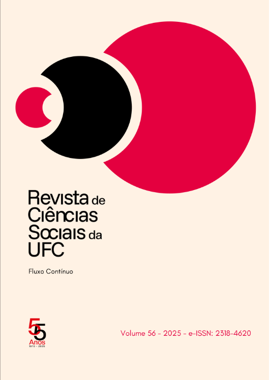 Exemplo Capa da Revista de Ciências Sociais UFC